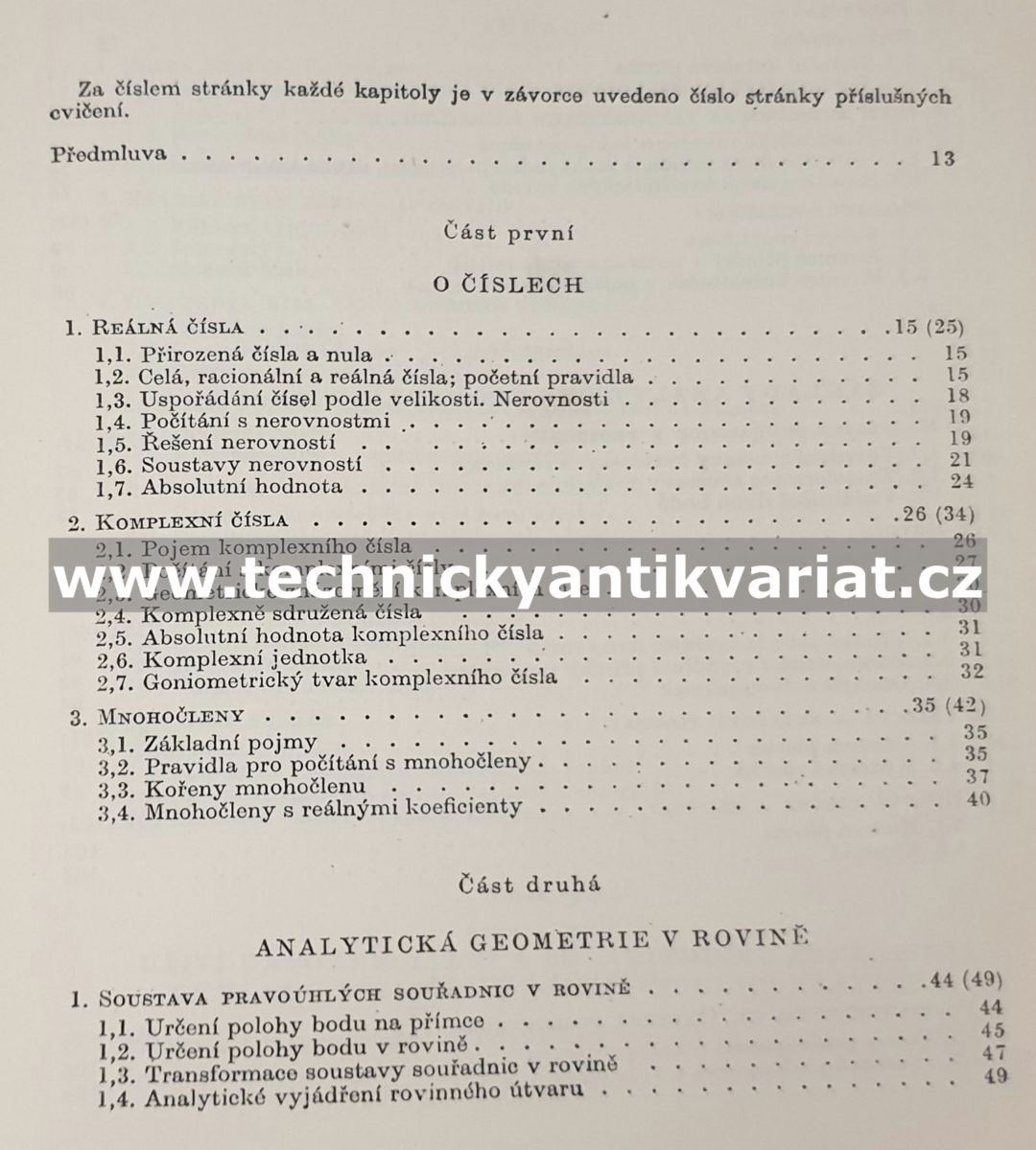 Úvod do vyšší matematiky - Richard Rychnovský (1964)