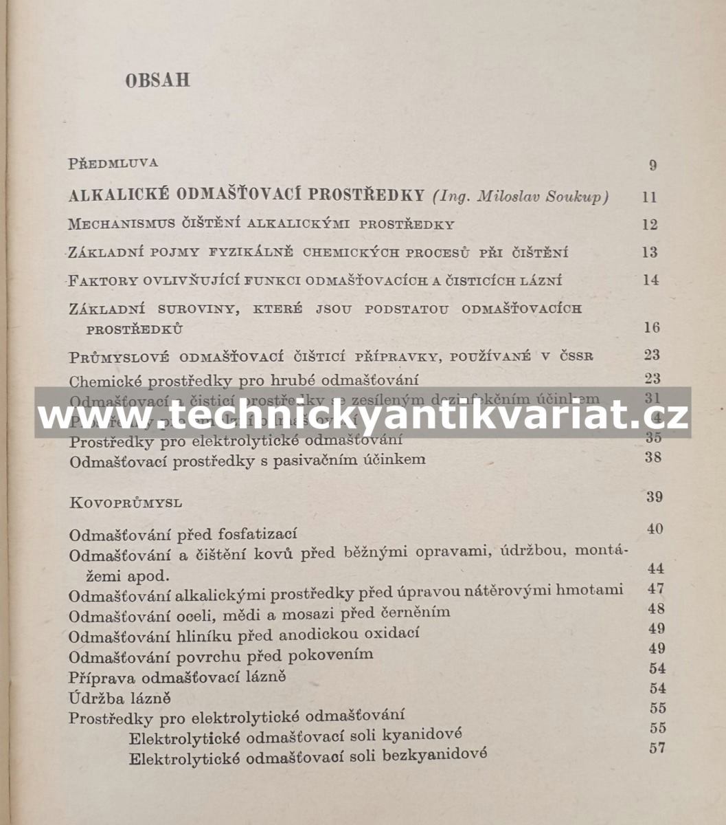 Odmašťovací a čistící prostředky v průmyslu a v zemědělství - Soukup, Krampla (1971)