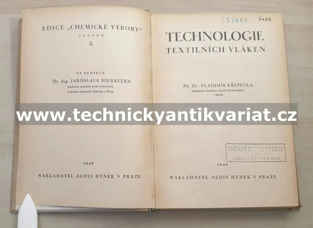 Technologie textilních vláken - Vladimír Křepelka (1949)