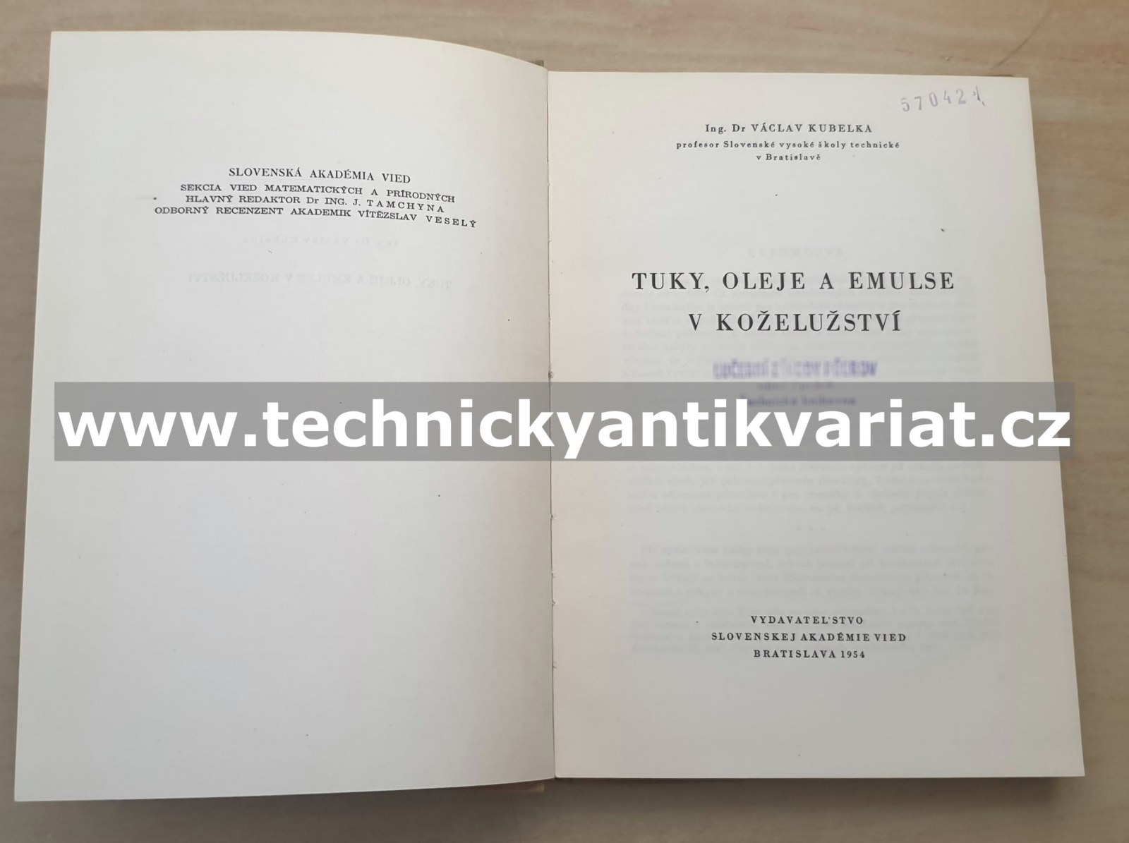 Tuky, oleje a emulse v koželužství - Václav Kubelka (1954)