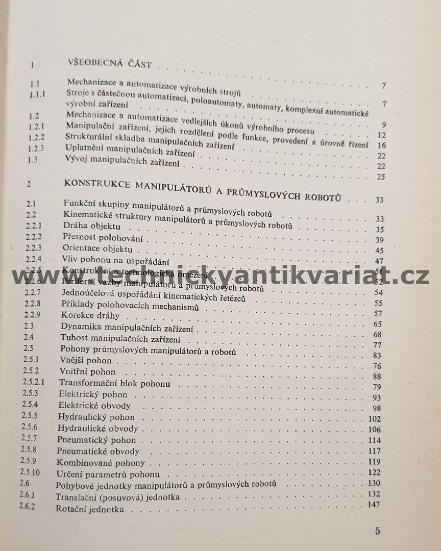 Mechanismy manipulátorů a průmyslových robotů - Matičko, Talácko (1991)