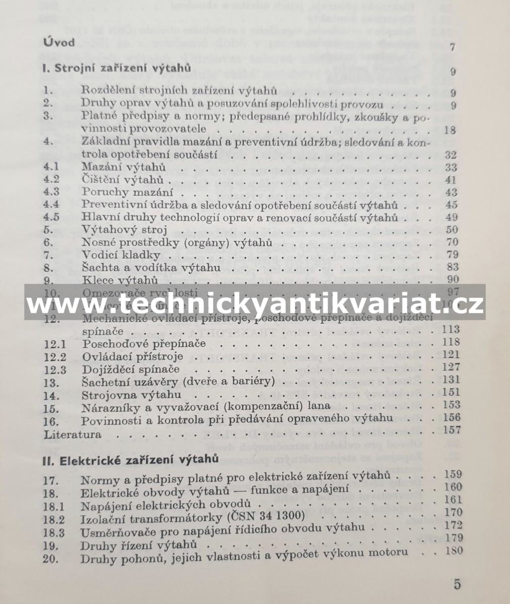 Výtahy, opravy a údržba - Červenka, Ruml (1976)