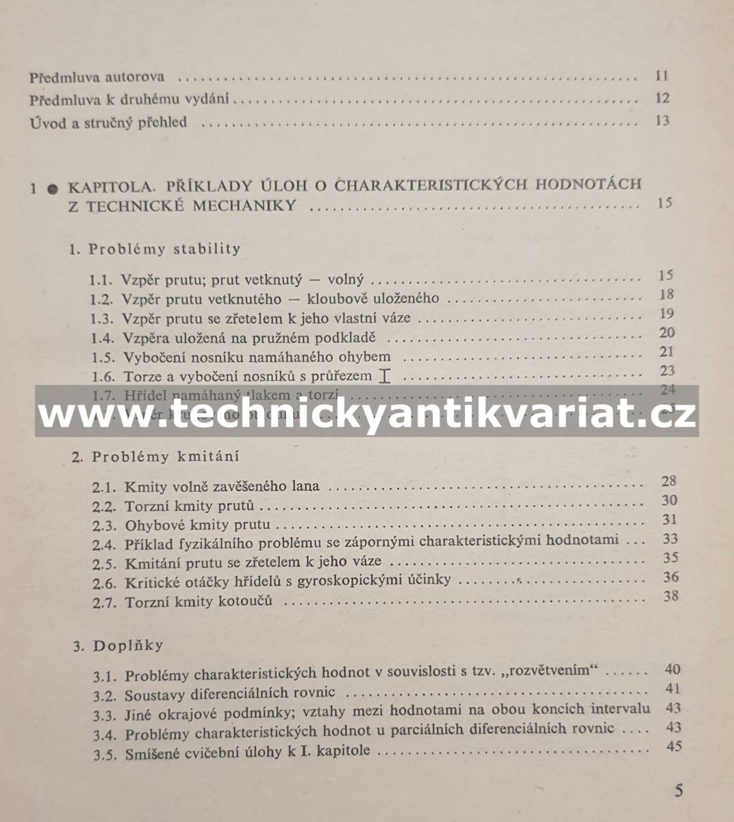 Problémy charakteristických hodnot s technickými aplikacemi - L. Collatz (1965)