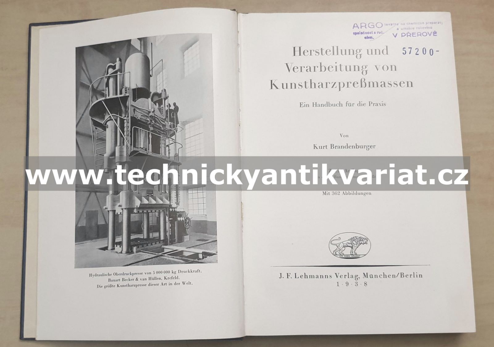 Herstellung und Verarbeitung von Kunstharzpregmassen - Kurl Brandenburger (1938)