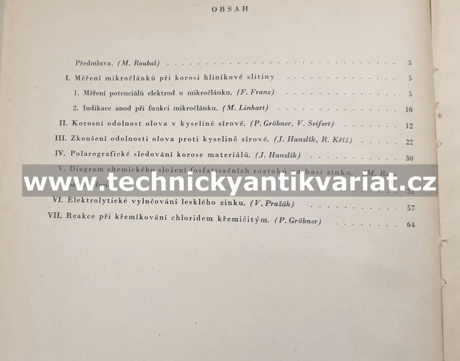 Korose a ochrana proti korosi - vybrané práce (1952)