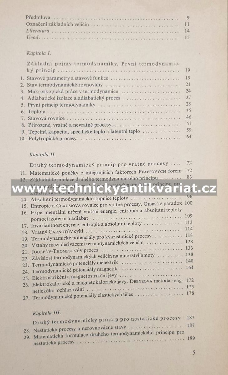 Termodynamika - Jozef Kvasnica (1965)