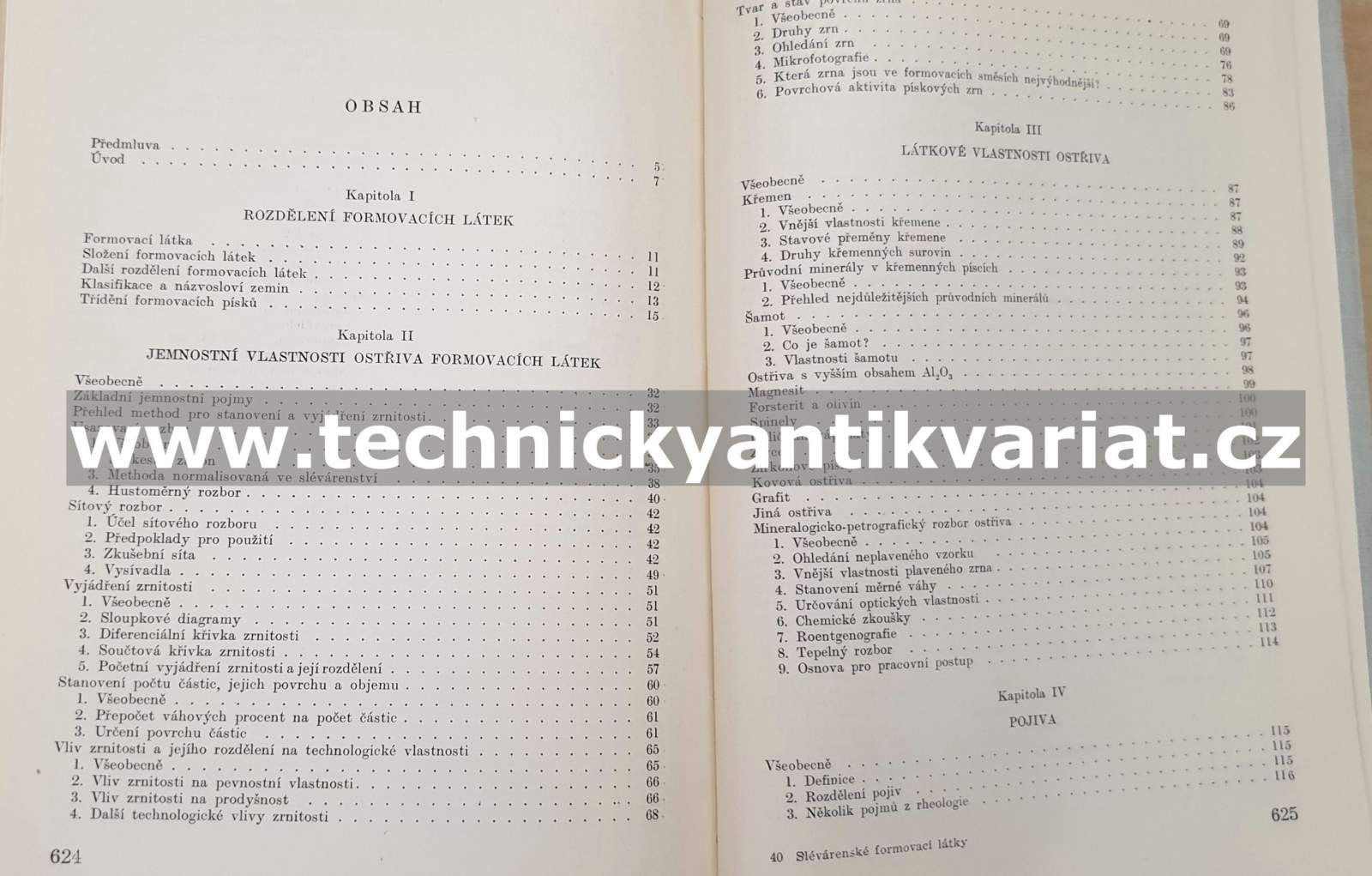 Slévárenské formovací látky - Lev Petržela (1955)