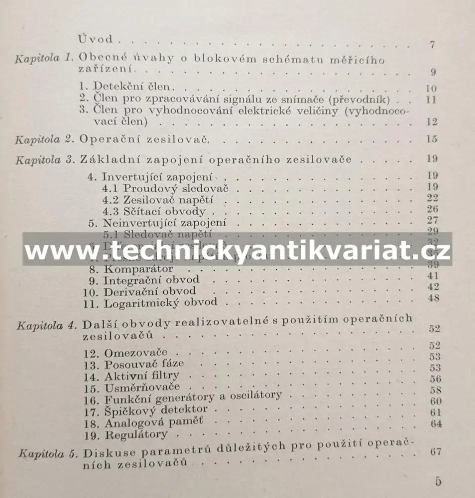 Použití operačních zesilovačů v chemickém instrumentaci - Robert Kalvoda (1974)