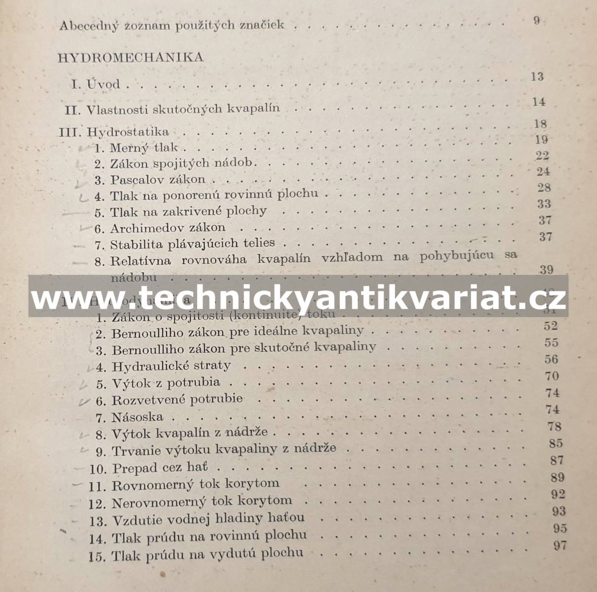 Hydromechanika a termomechanika - Kochman, Hájek, Chochola (1958)