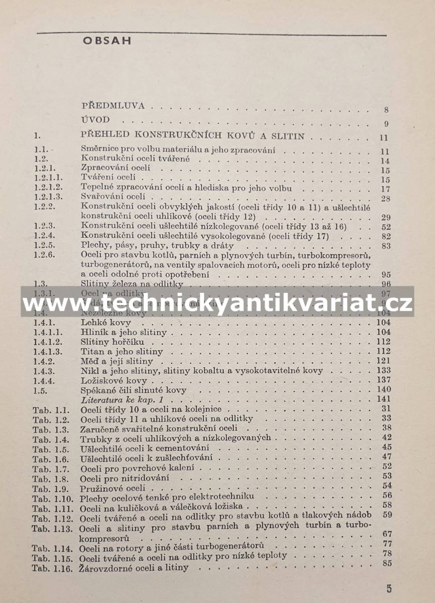 Atlas použití kovů ve strojírenství, elektrotechnice a v chemickém průmyslu (1980)