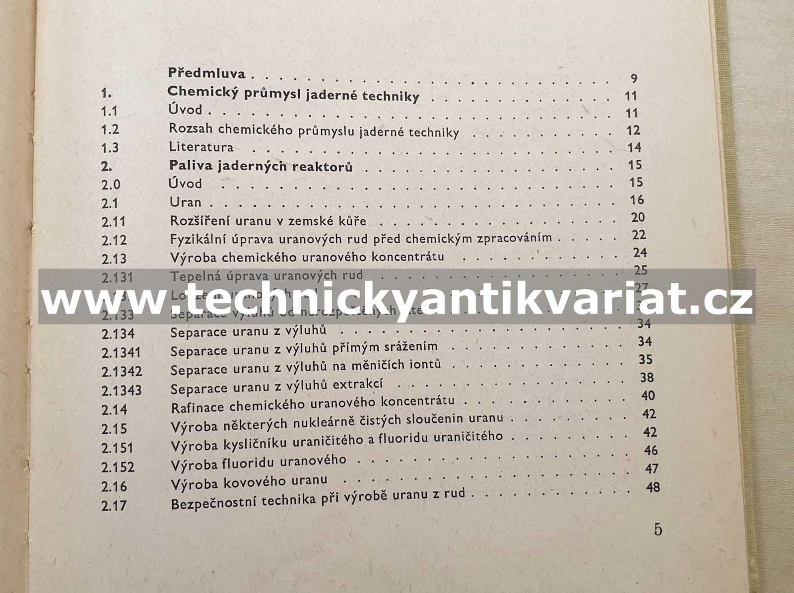 Přehled chemické technologie jaderného průmyslu - Leo Neumann, Vratislav Rýpar (1964)