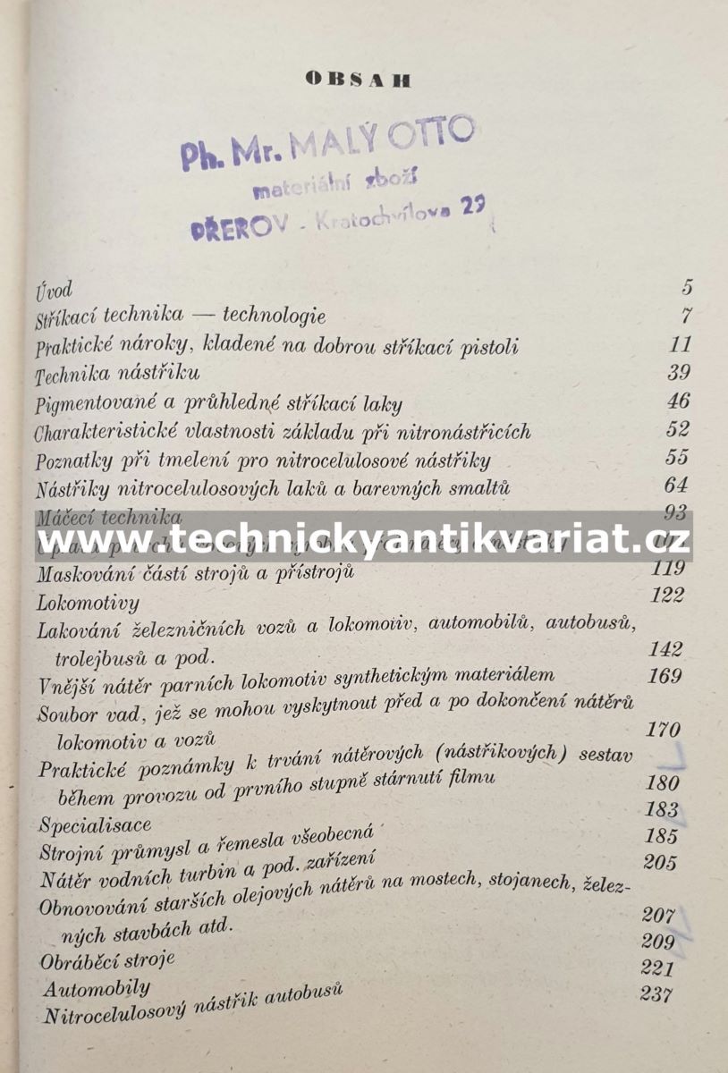 Nátěry, nástřiky a smalty - Ferdinand Průša (1948)
