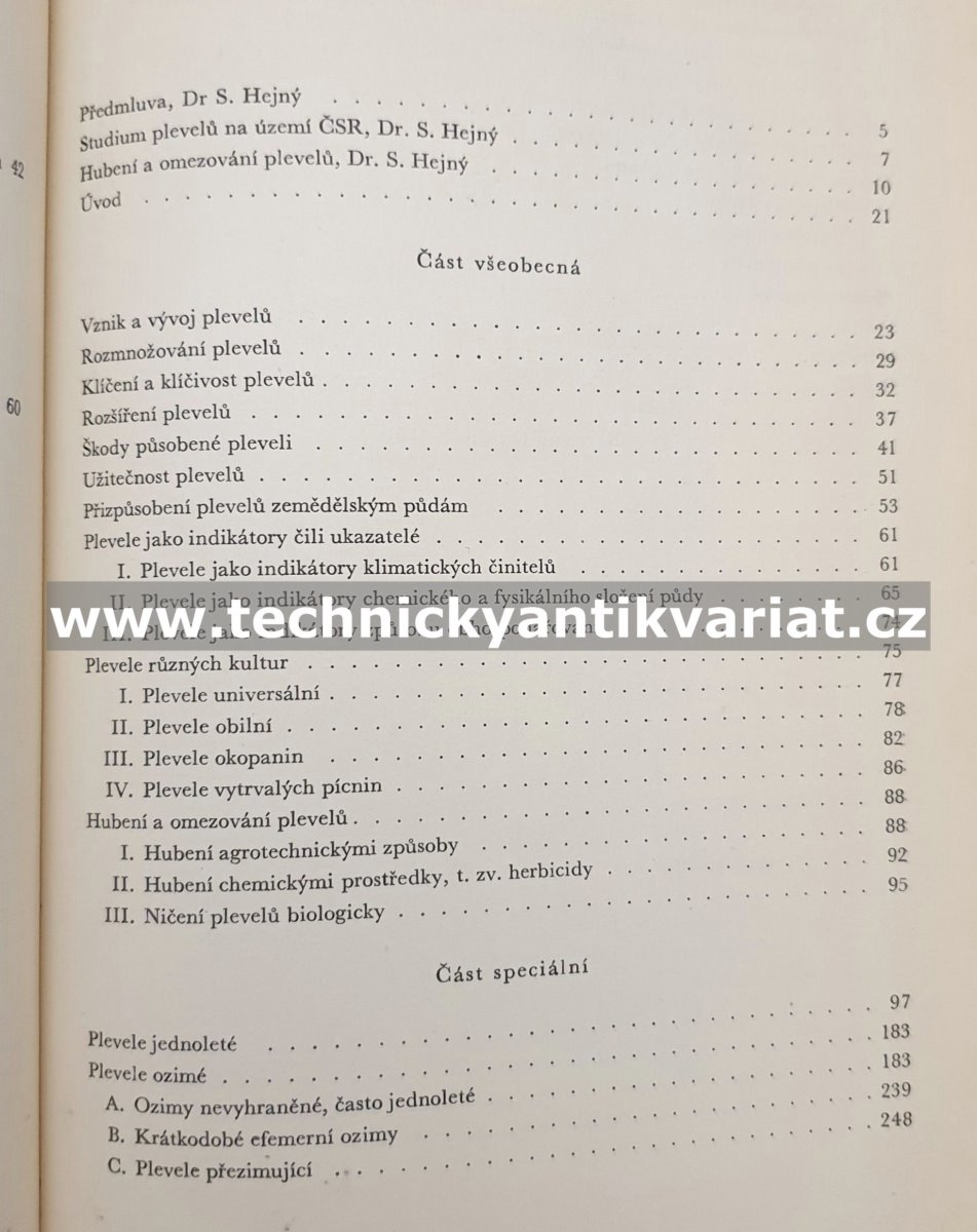 Plevele polí a zahrad - Deyl, Ušák (1956)