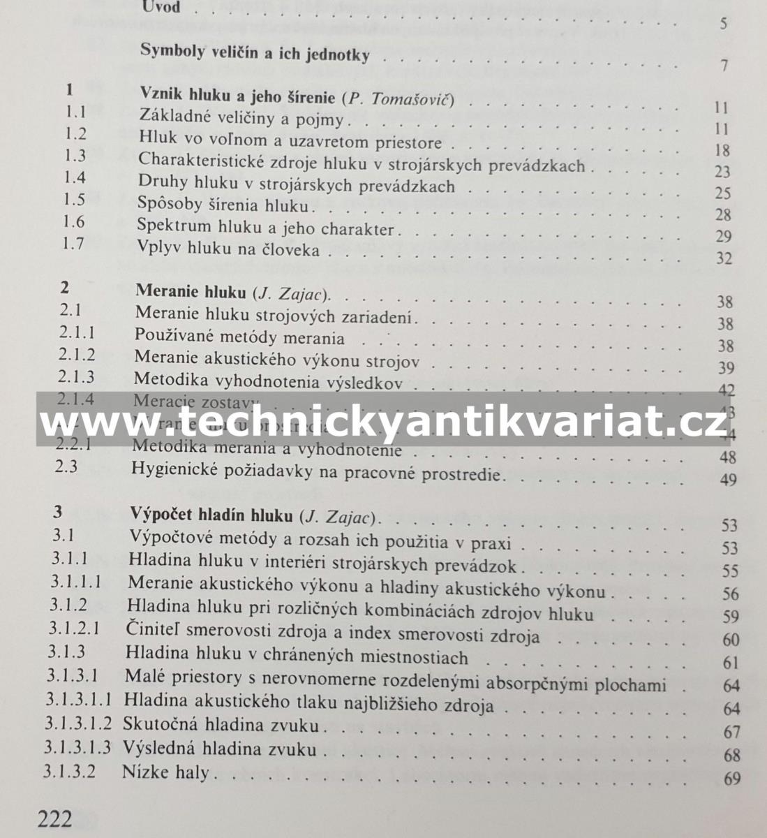 Znižovanie hluku a vibracíí v strojárskych prevádzkach - Zajac, Tomášovič, Staš (1990)
