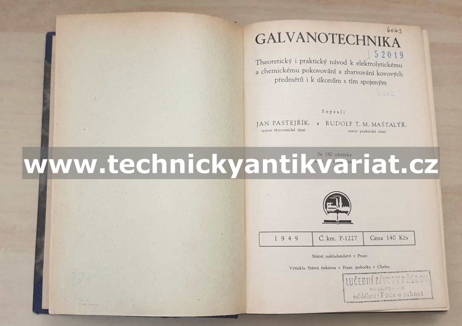 Galvanotechnika - Pastejřík, Maštalýr (1949)