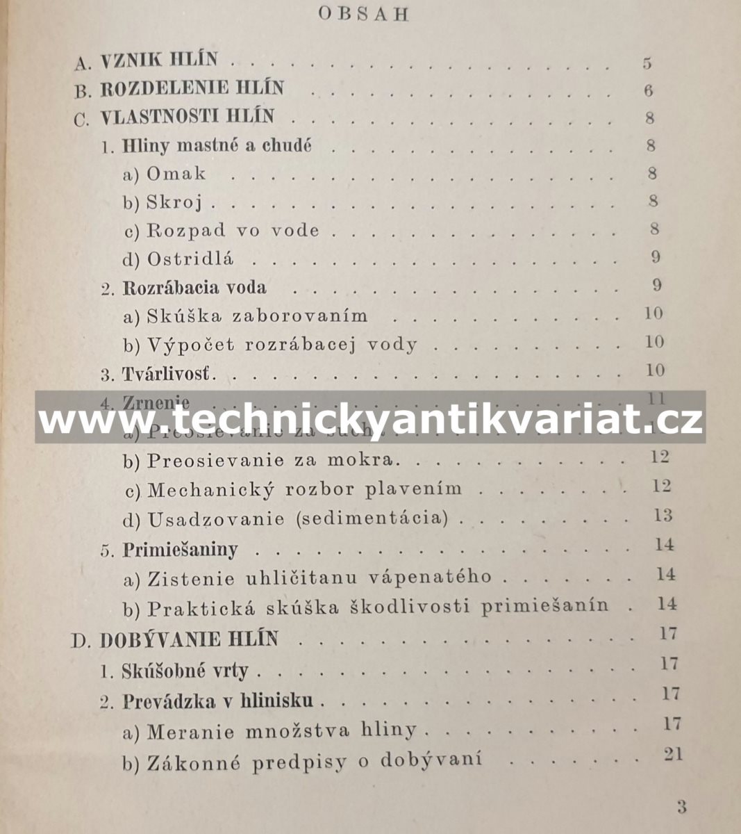 Hlina v tehliarstve - Mattuš, Jurkovič (1951)