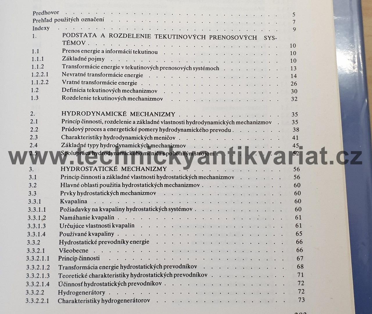 Tekutinové mechanizmy - A.Paciga, J.Ivantyšyn (1985)