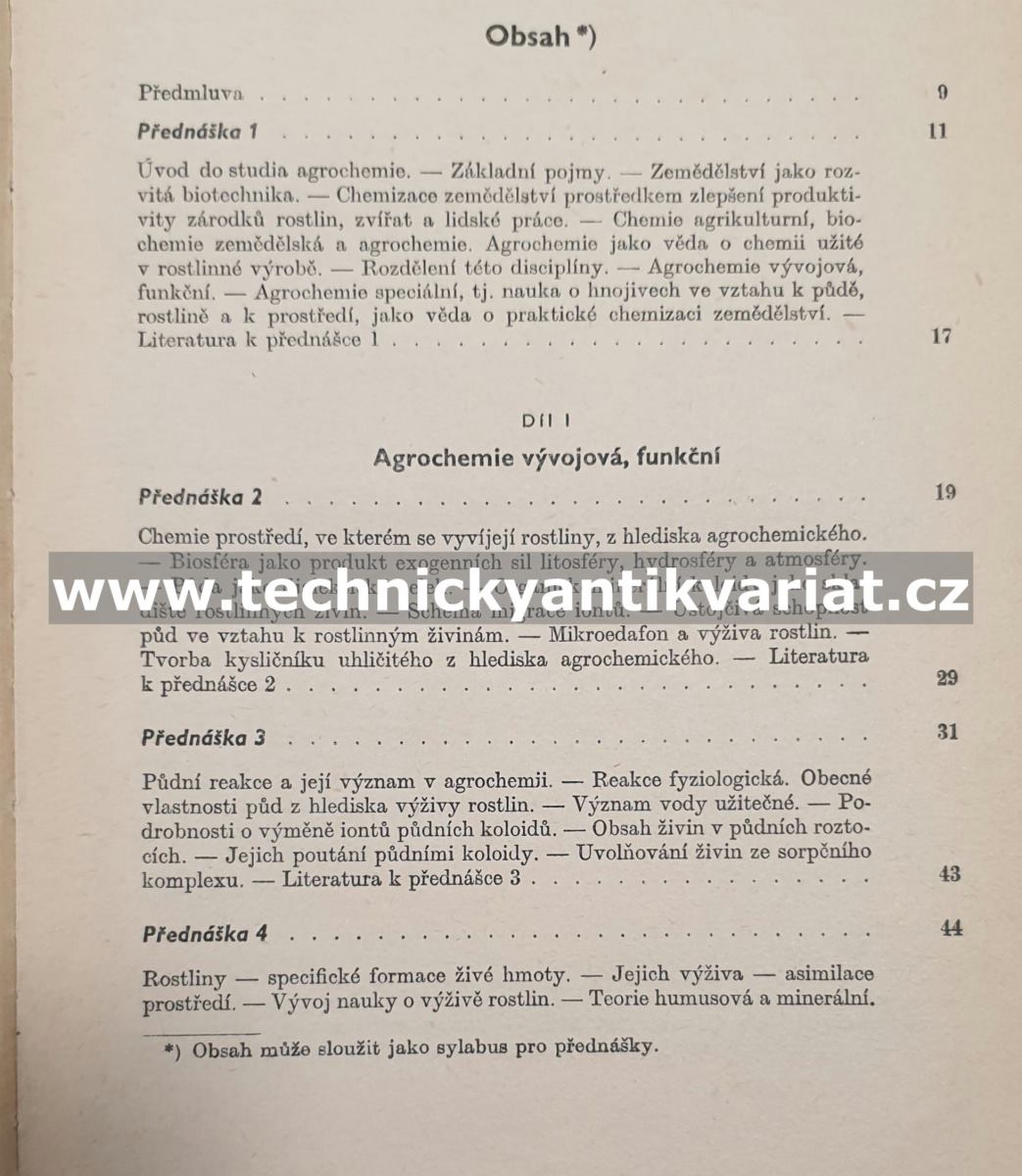 Agrochemie - F.Duchoň, J. Hampl (1962)