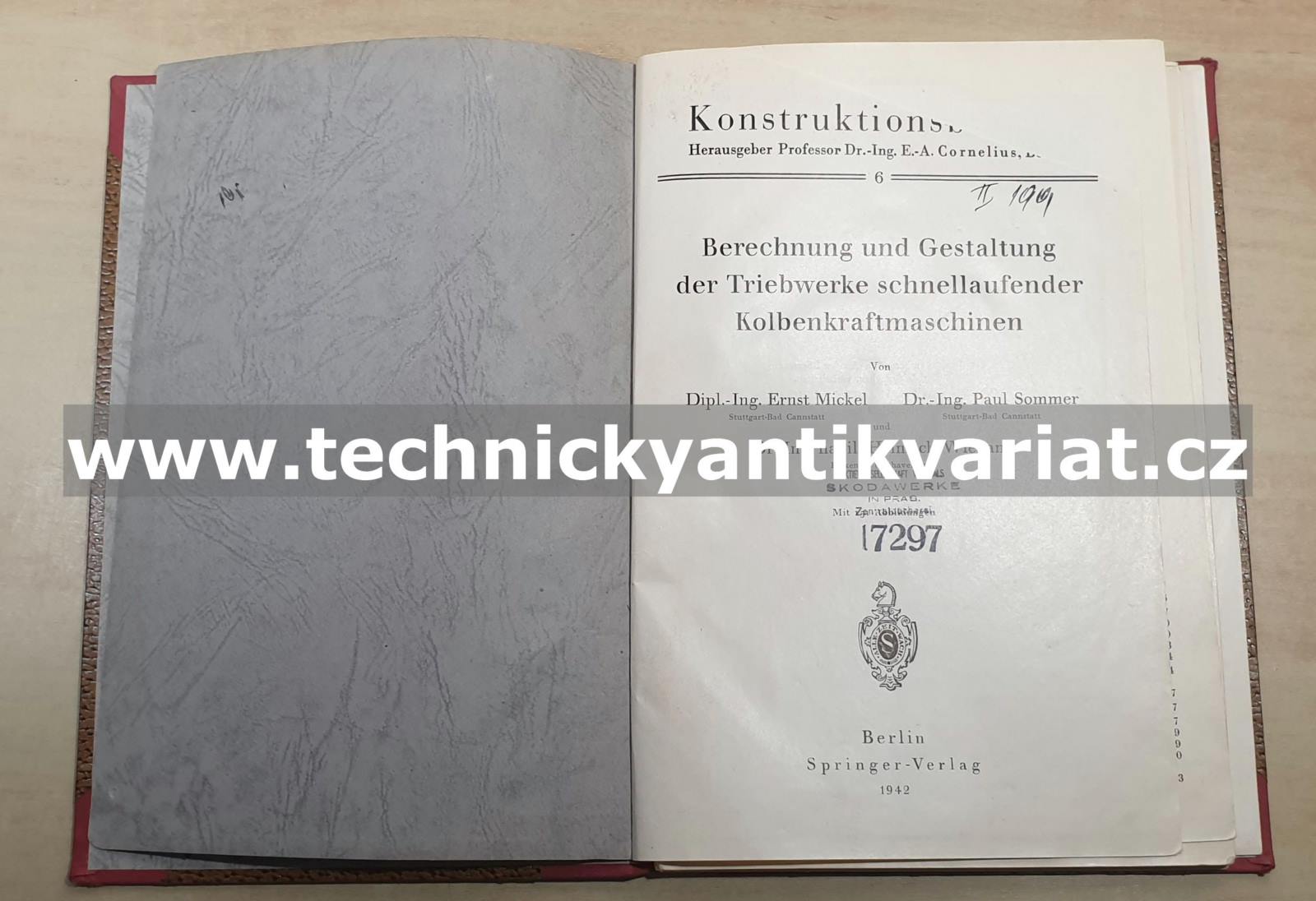 Berechnung und gestaltung der triebwerke schnellaufender Kolbenkraftmaschinen - E. Miskel, P. Sommer (1942)