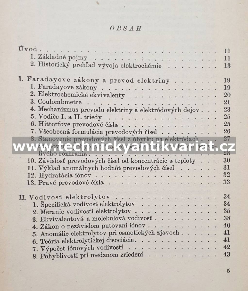 Elektrochémia - Mirko Kalousek (1952)