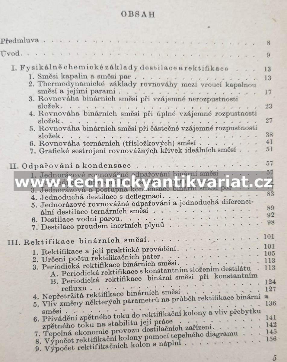Destilace a rektifikace - Loffler, Pošta, Kunst (1956)