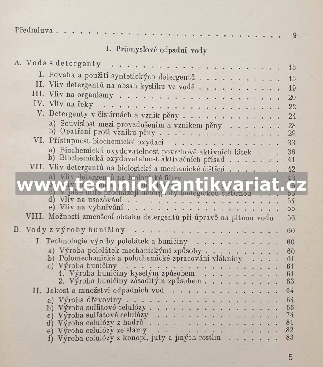 Průmyslové odpadní vody - Adolf Petrů (1961)