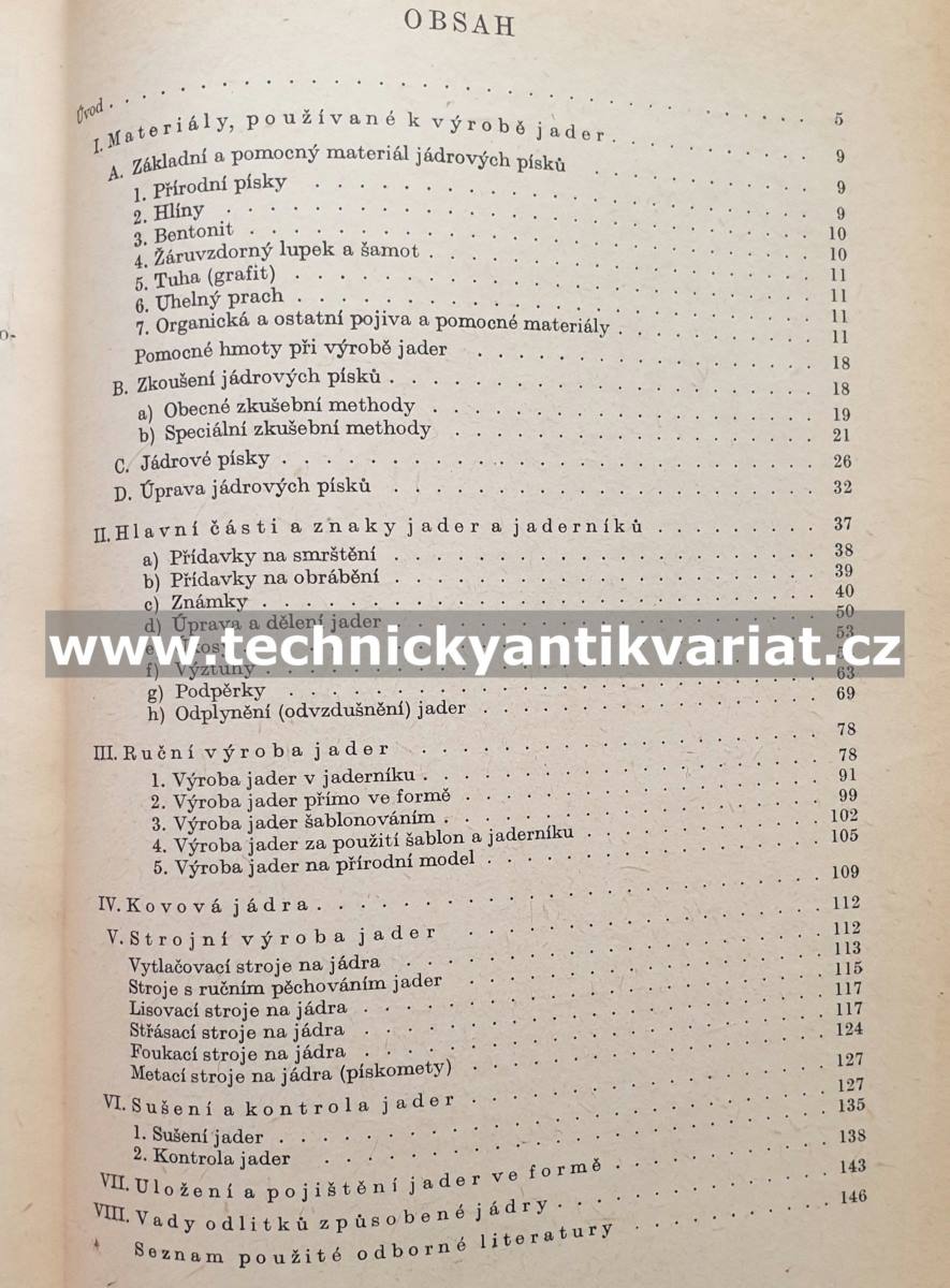 Výroba jader ve slévárnách - Karel Weber (1953)