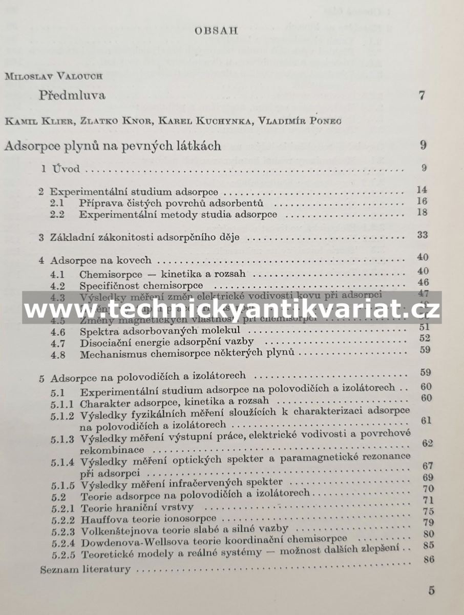 Adsorpce a katalýza na pevných látkách (1965)