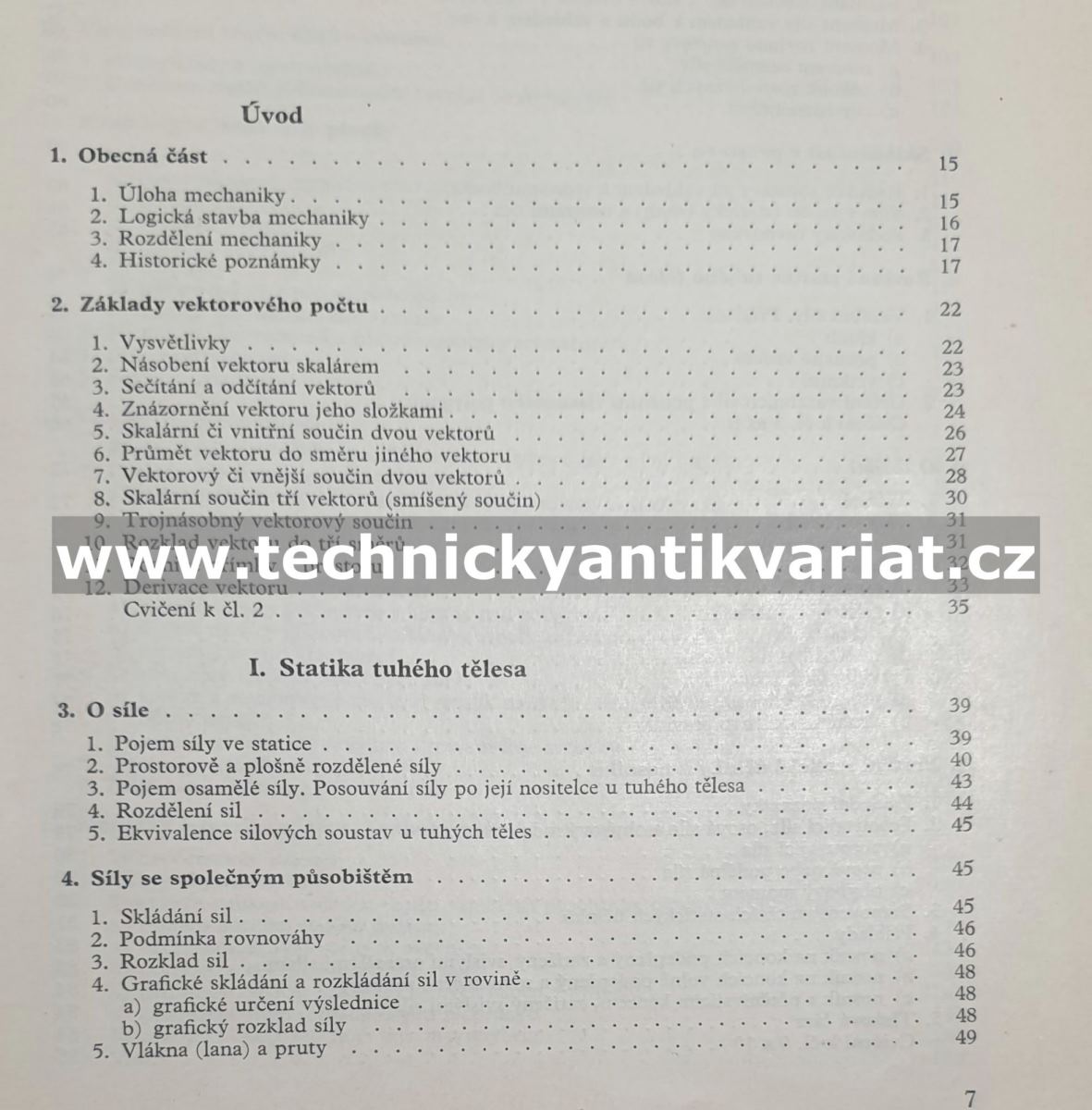 Mechanika tuhých těles a kapalin - István Szabo (1967)