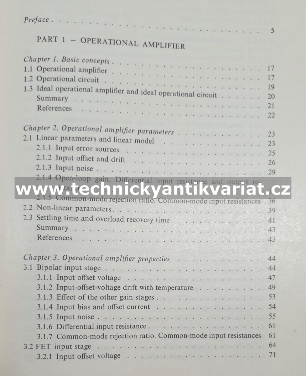 Operational Amplifiers - Jiří Dostál (1981)