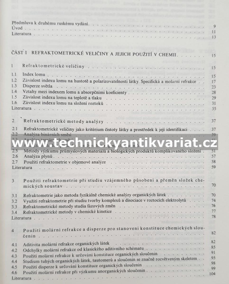 Refraktometrické metody v chemii - B.V. Ioffe (1983)