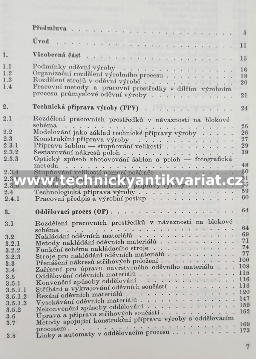Stroje a zařízení v oděvní výrobě - Vladimír Motejl (1984)