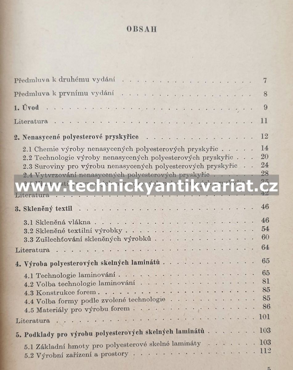 Polyesterové skelné lamináty - Šternschuss, Zvonař, Slezák, Kučera (1962