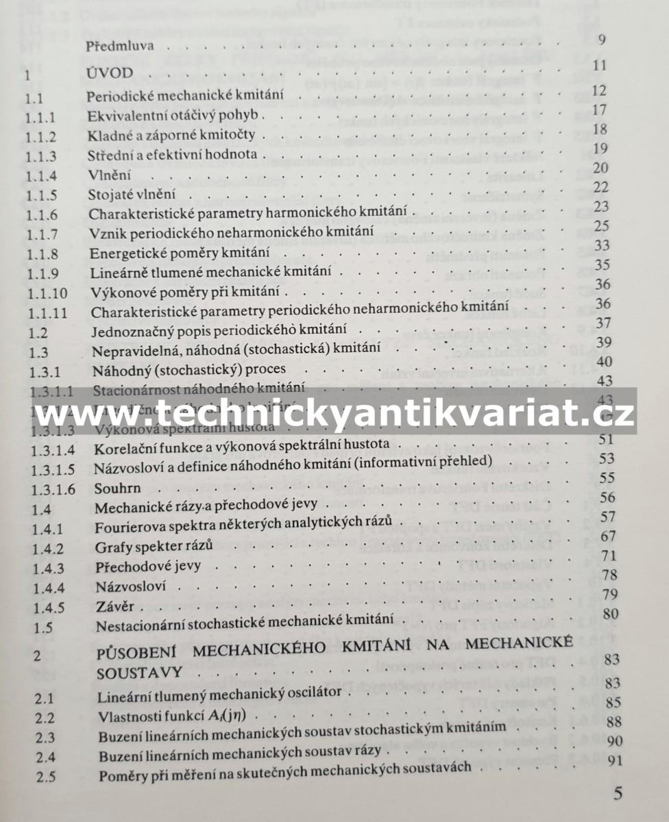 Měření a analýza mechanického kmitání - M. Navrátil, O. Pluhař (1986)