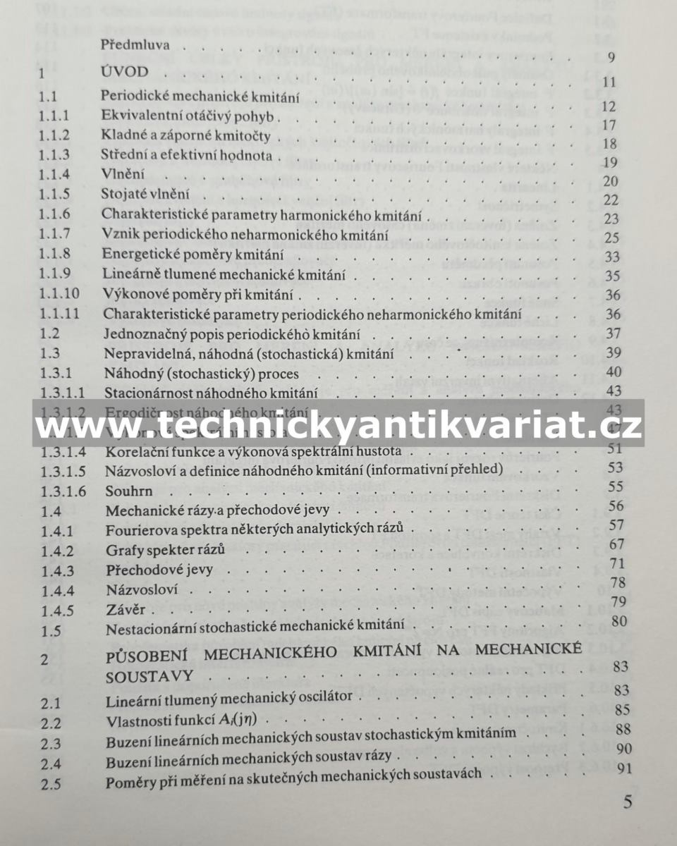 Měření a analýza mechanického kmitání - M. Navrátil, O. Pluhař (1986)