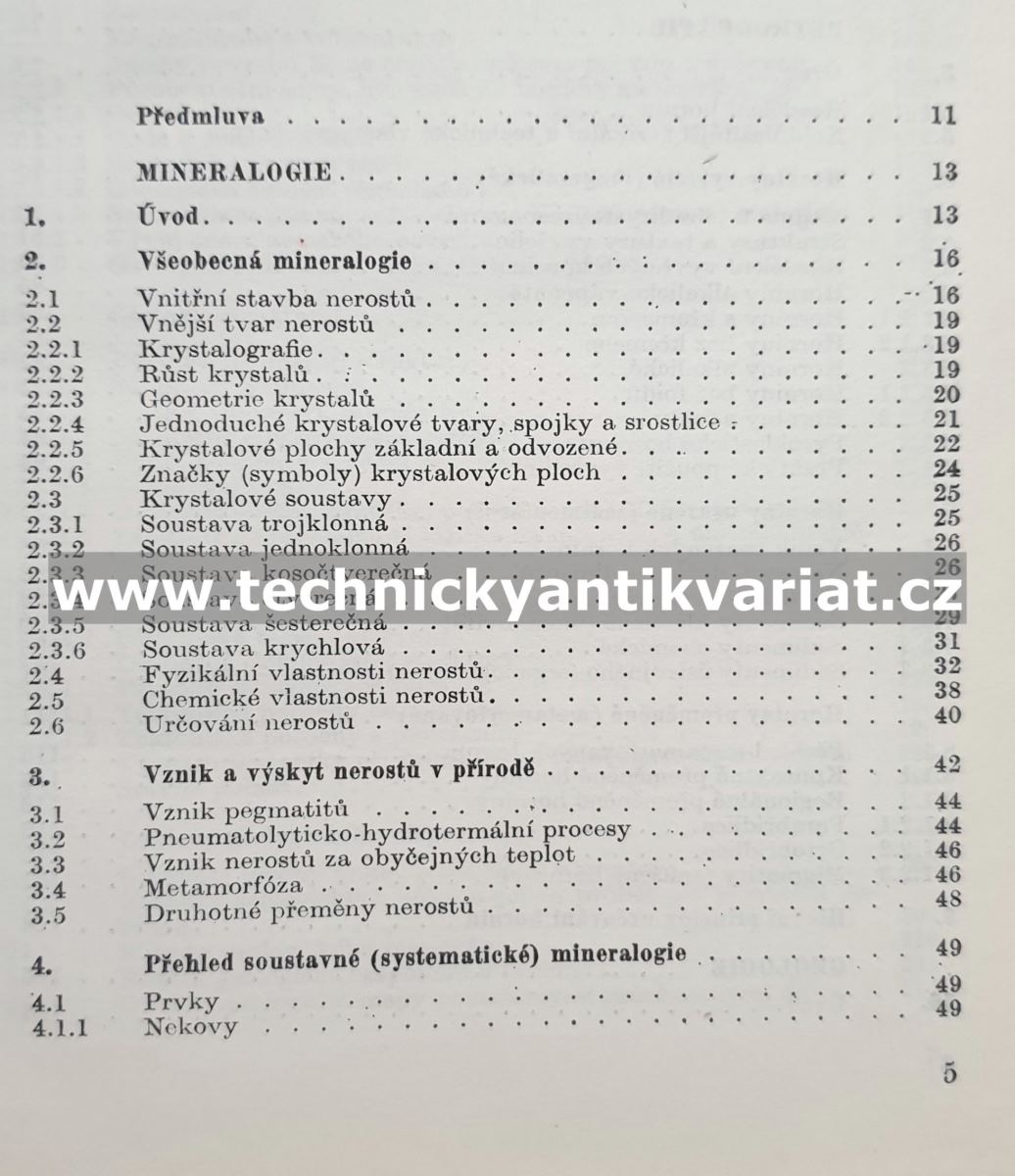 Mineralogie, petrografie a geologie - V. Bambuška, M.Mužík (1981)