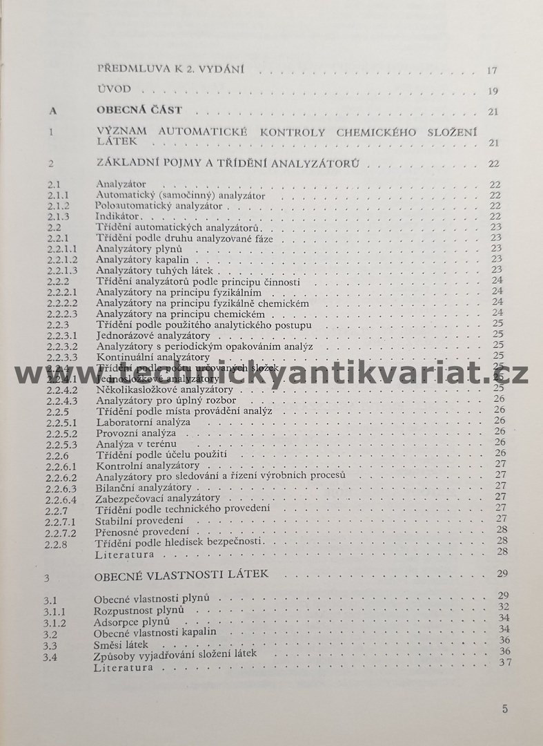 Analyzátory plynů a kapalin - Jaroslav Váňa (1984)