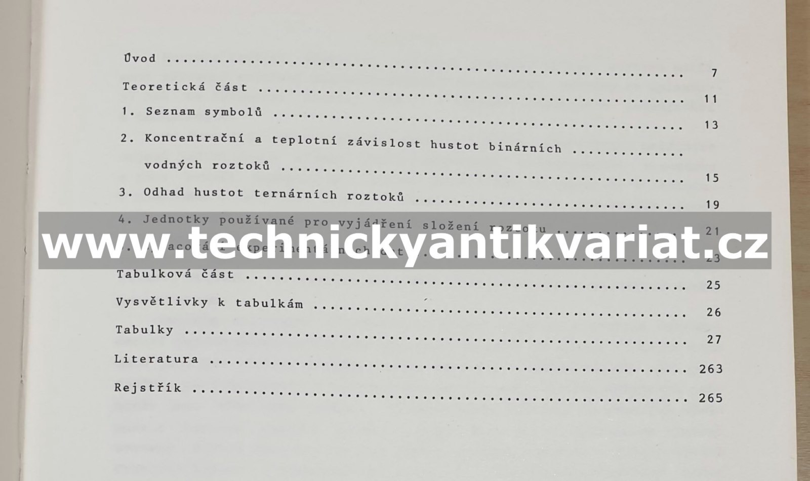 Tabulky hustot vodných roztoků anorganických látek - Sohnel, Novotný (1983)