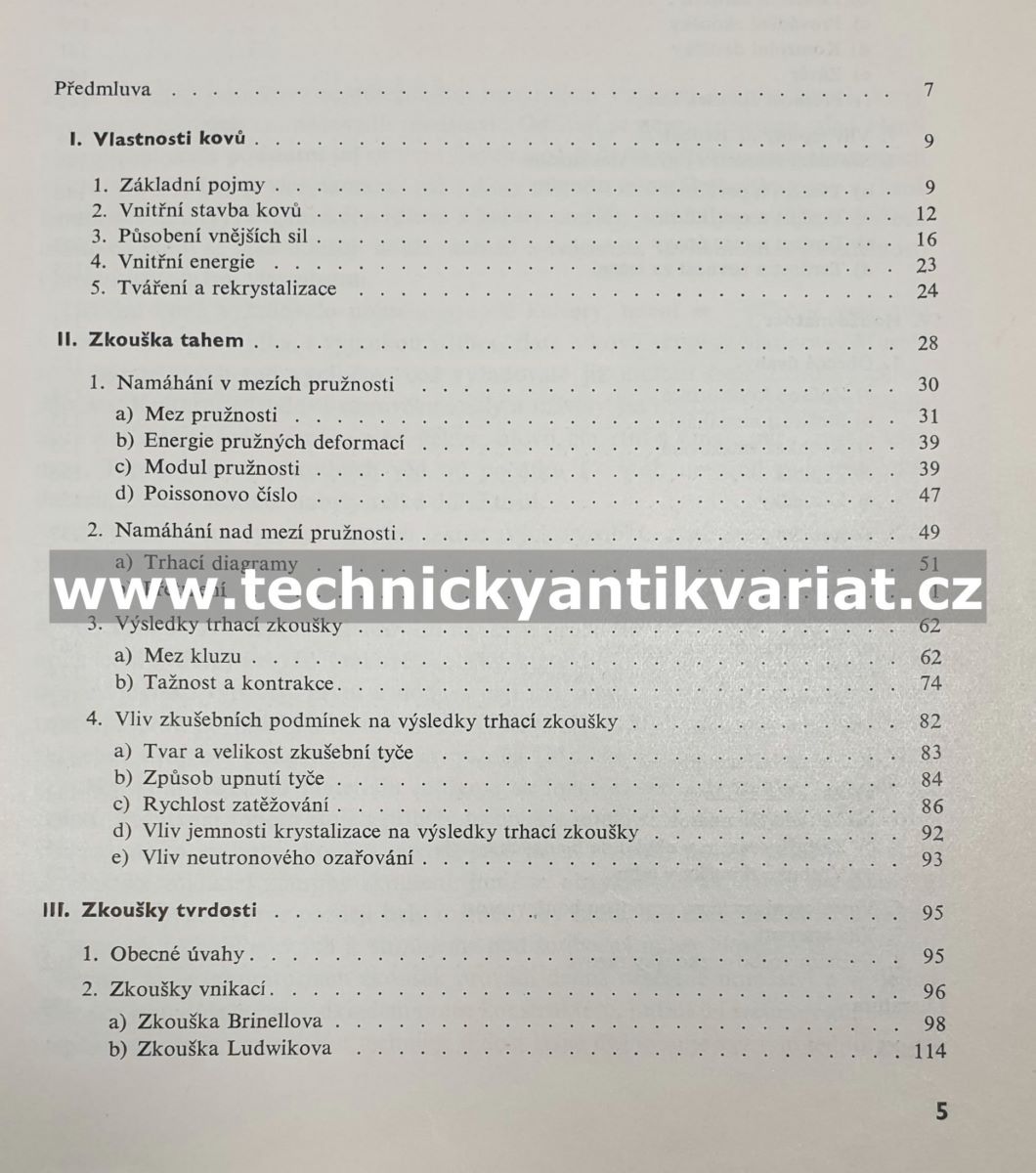 Základní zkoušky kovů a jejich teorie - Vojtěch Jareš (1966)