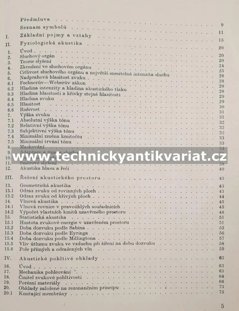 Prostorová akustika - Kolmer, Kyncl (1980)