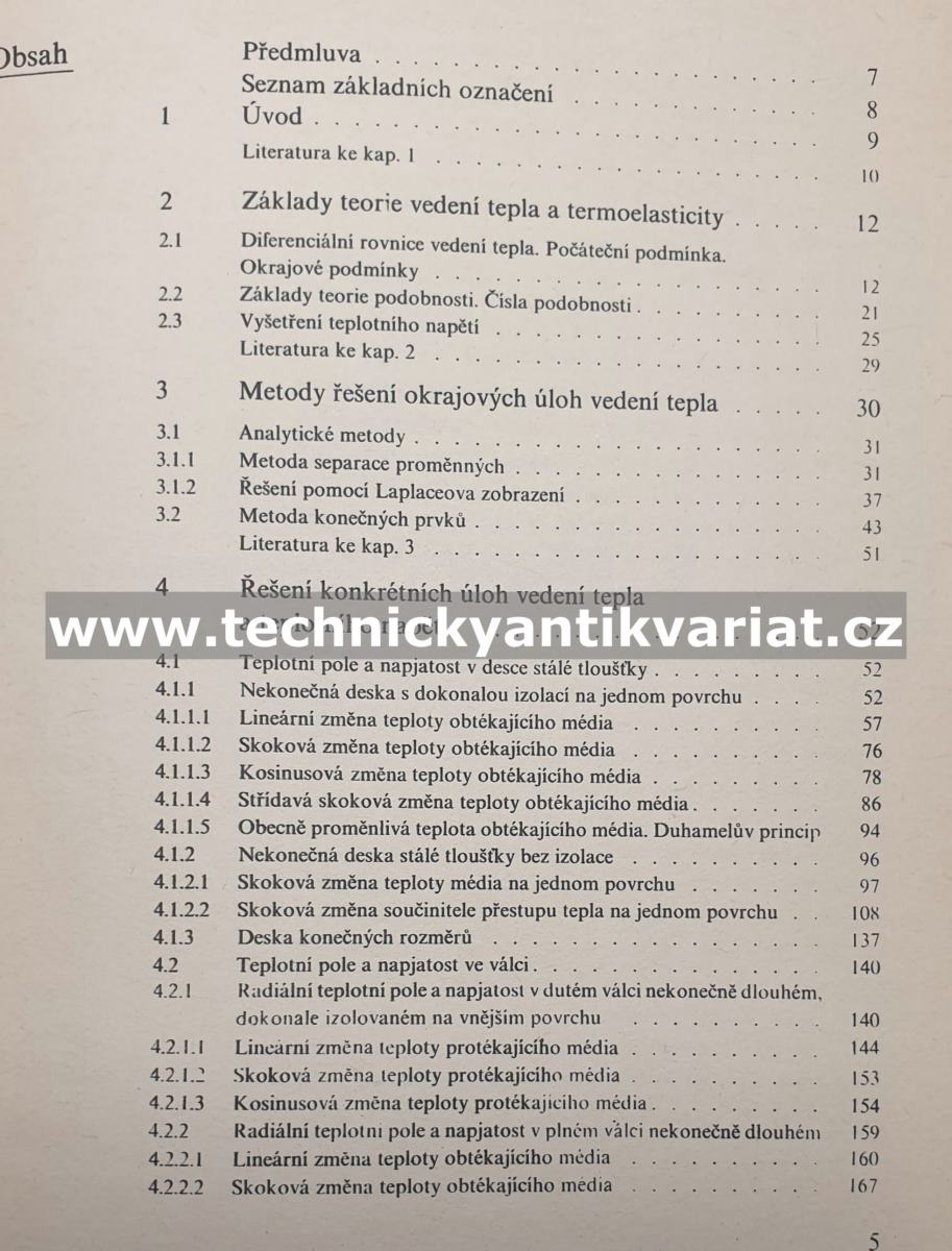 Nestacionární teplotní pole a napjatost ve strojních částech - Marie Klečková (1979)