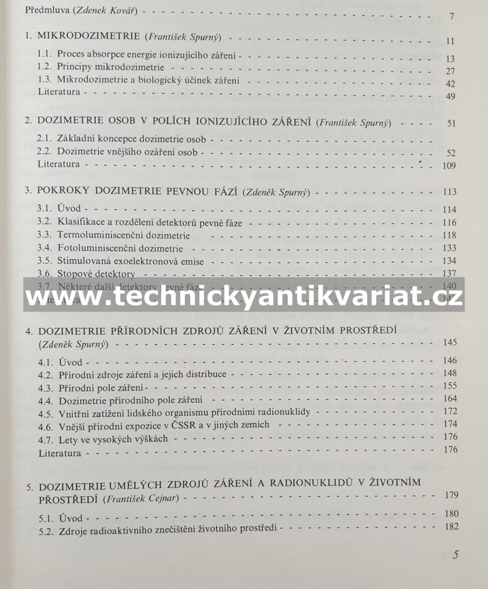 Pokroky dozimetrie ionizujícího zařízení - Kovář, Spurný, Novotný, Cejnar (1984)