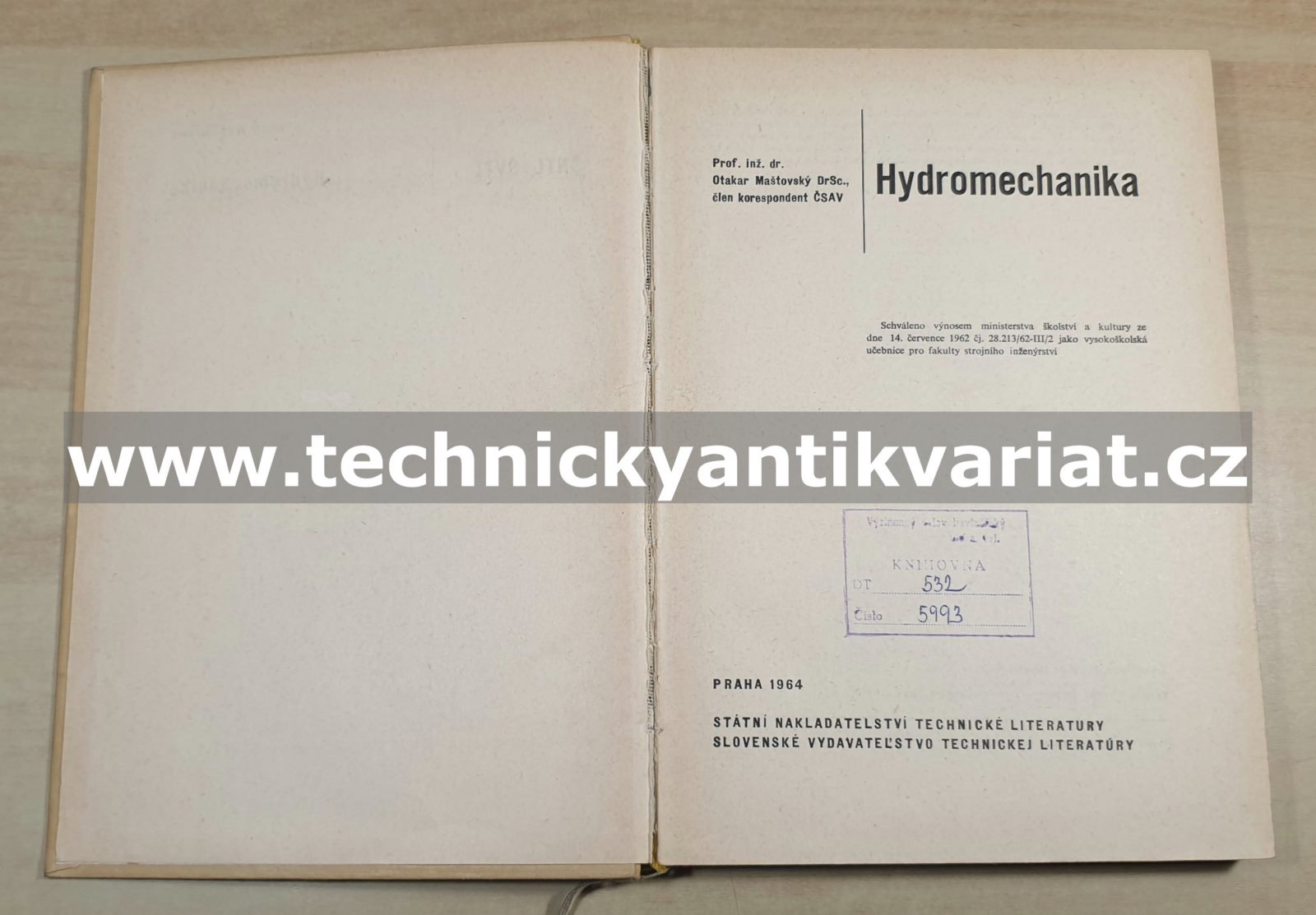 Hydromechanika - Otakar Maštovský (1964)