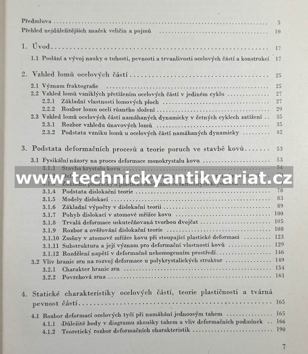 Tuhost a pevnost ocelových částí - Jaroslav Němec (1963)