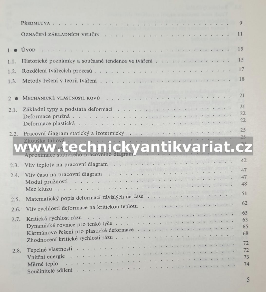 Teorie dynamického tváření - Farlík, Ondráček (1968)