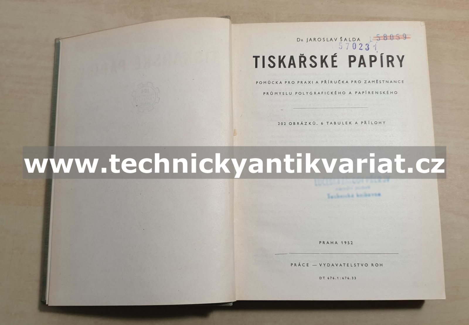 Tiskařské papíry - Jaroslav Šalda (1952)