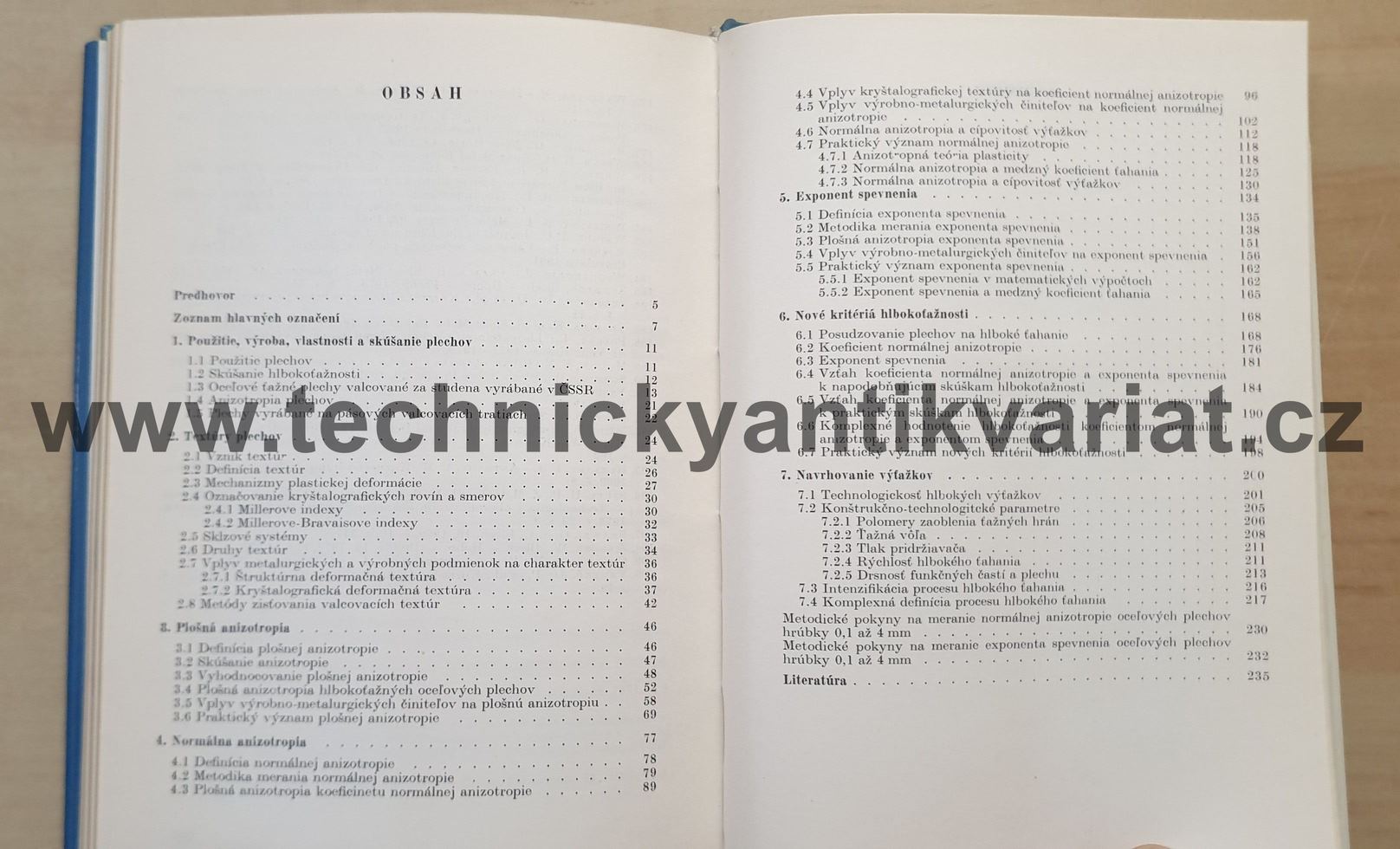 Anizotropia a hlubokoťažnost ocelových plechov - Ladislav Pollák (1978)