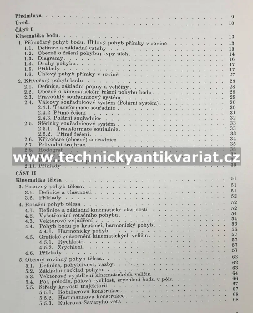Příručka kinematiky s příklady - Vladimír Brát (1976)