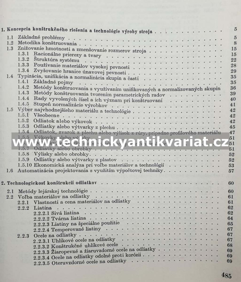 Technologickosť konštrukcie strojov - Skarbinski (1982)