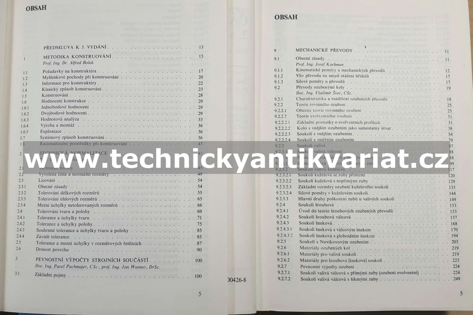 Části strojů 1, 2.svazek - Bolek, Kochman a kol. (1989, 1990)